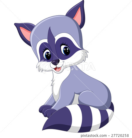 cartoon,Picture 插图素材: cute raccoon cartoon 查看全部