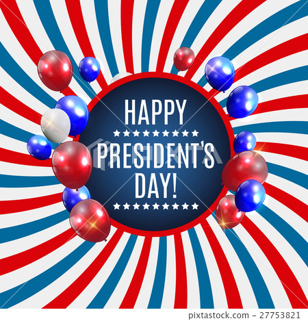 插图素材: presidents day in usa background. can be used as