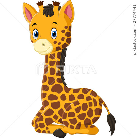 插图素材: cute giraffe cartoon