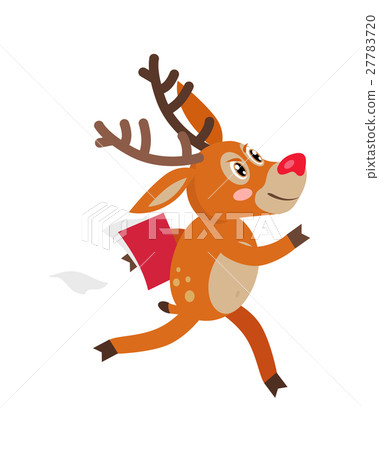 插图素材: deer hurry in business cartoon flat vector cartoon