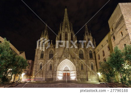 图库照片: the gothic church, barcelona