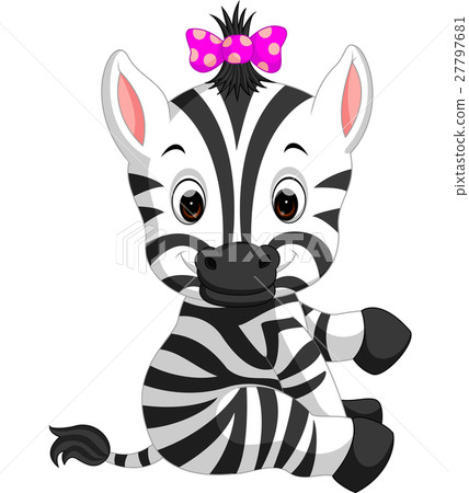 图库插图: cute zebra cartoon