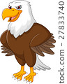 插图素材: cute eagle cartoon posing