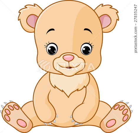 插图素材: cute baby bear cartoon