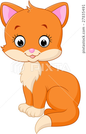 cartoon,Picture 图库插图: cute cat cartoon