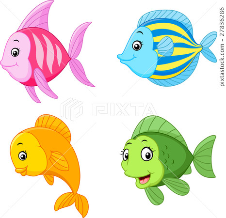 cartoonfish,Animewallpaper 插图素材: tropic fish cartoon
