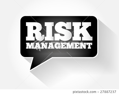 插图素材: risk management text message bubble