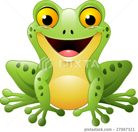 插图素材: cartoon cute frog