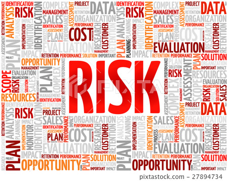 插图素材: risk word cloud