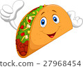 插图素材: taco cartoon giving thumb up