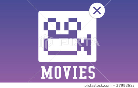 插图素材: movie entertainment camera icon concept 查看全部