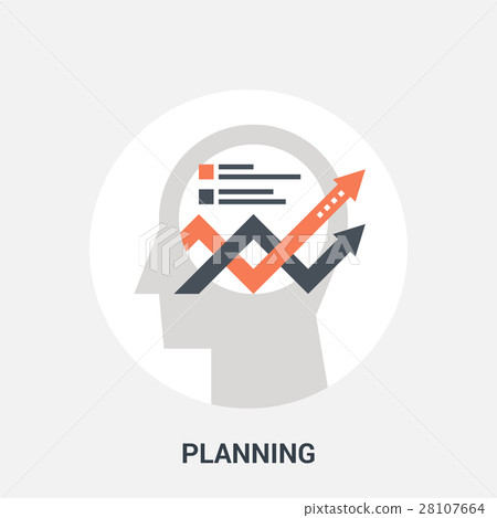 插图素材: planning icon concept