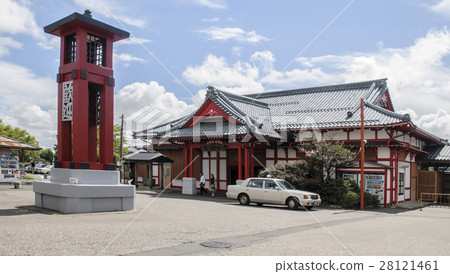 图库照片: 弥彦村 弥彦神社 朱红色