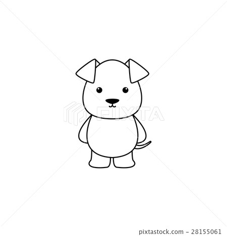 插图素材: cute cartoon dog