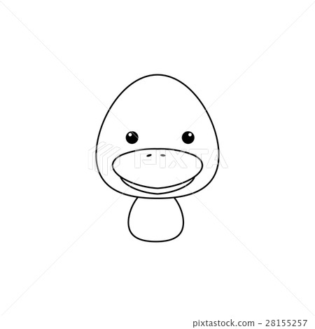 插图素材 cute cartoon duck