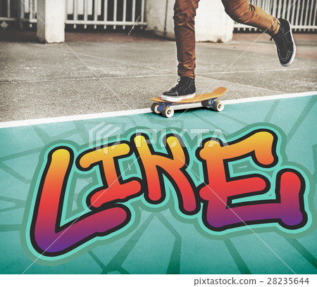 图库照片 kike agree enjoy share follow ideas concept