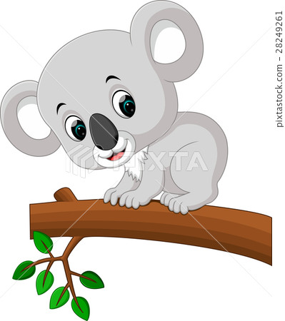 插图素材: cute koala cartoon
