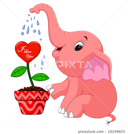 插图素材: elephant cartoon