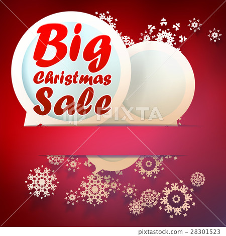 christmas big sale template.-图库插图 [28301523] - pixta