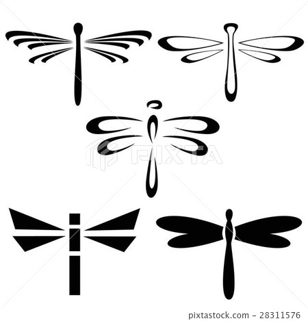 插图素材: abstract design dragonfly