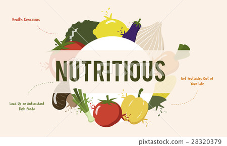 插图素材: healthy eating food nutrition concept