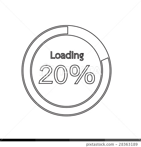 插图素材: circle loading , progress bars indicator icon