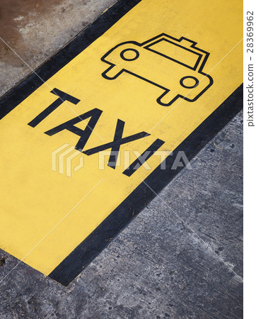 图库照片 taxi sign symbol taxi stand