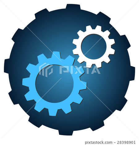 图库插图: gear vector icon