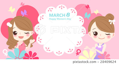 图库插图: happy womens day