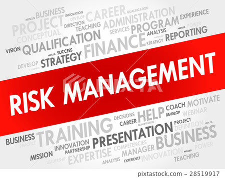 插图素材: risk management word cloud collage