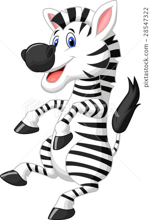 图库插图: cute zebra cartoon