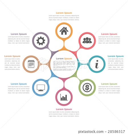 图库插图: circle diagram