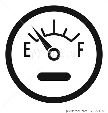 插图素材: fuel sensor icon, simple style