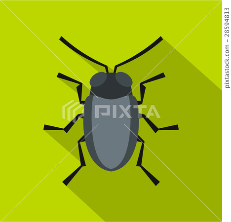 插图素材: small bug icon, flat style