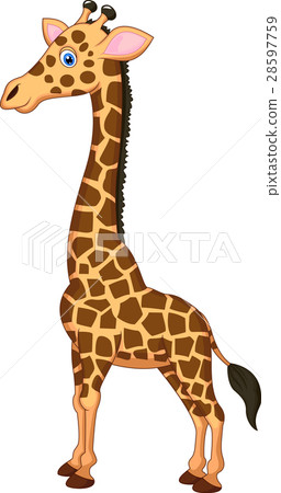 图库插图: cute giraffe cartoon