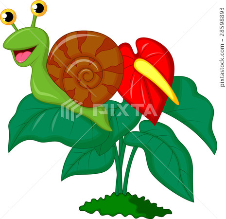 插图素材: cute snail cartoon on leaf 查看全部