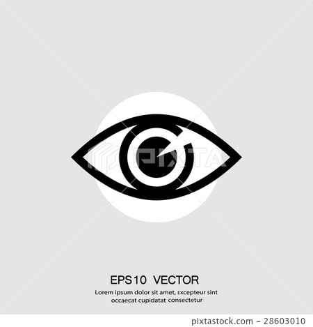 图库插图: pictograph of eye