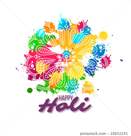 插图素材: holi holiday design.