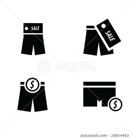 插图素材: shorts icon vector design 查看全部