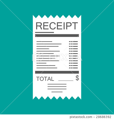 姿势/表情/动作 表情 恐怖 插图 receipt icon paper invoice.