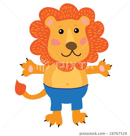 cartoon,Picture 插图素材: cute cartoon lion