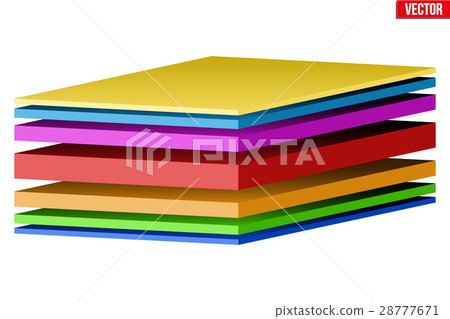 插图素材: demonstration of sandwich multilayer structure