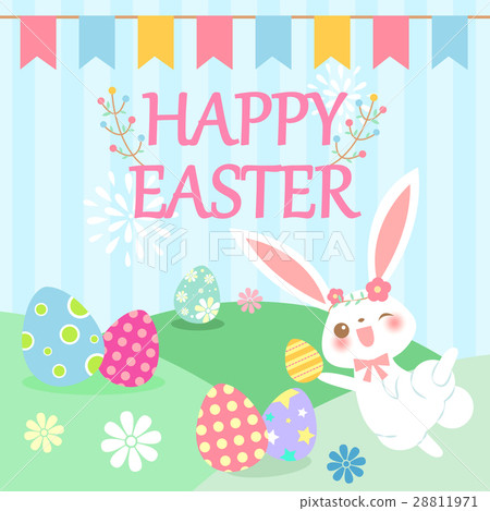 插图素材: cartoon happy easter