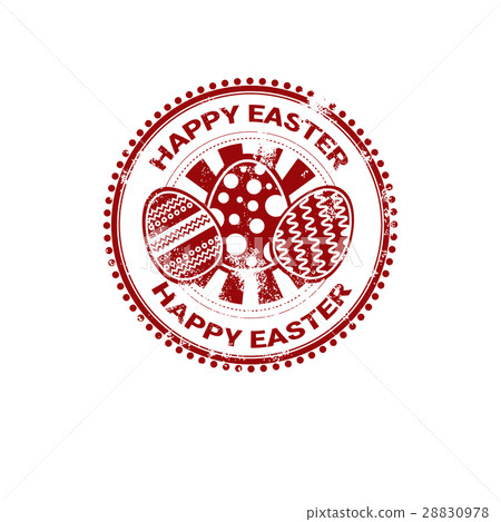 插图素材: easter spring holiday greeting card stamp icon 查看