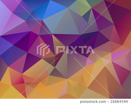 图库插图: vector abstract polygon background multi color