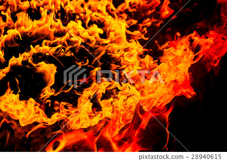 照片素材(图片): beautiful burning fire flame background and