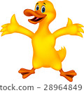 duckcartoon,cartooncake 图库插图: cute duck cartoon presenting