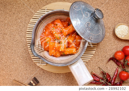 图库照片: rice cake korean food