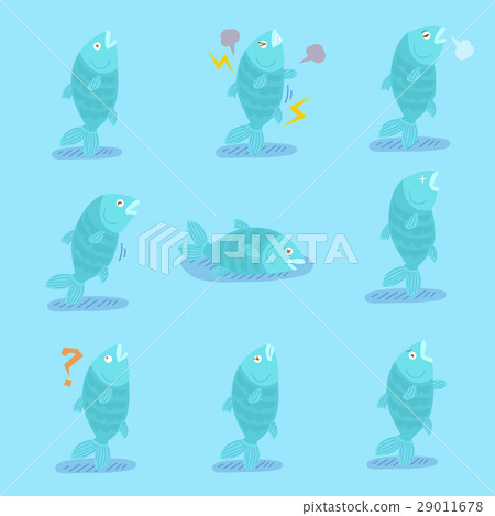 Footcartoonfish,Footcartoonfish 插图素材: cute cartoon fish 查看全部