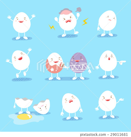 图库插图: cute cartoon egg